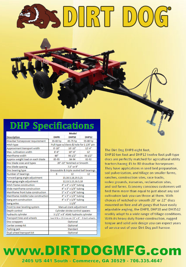 disc harrows and