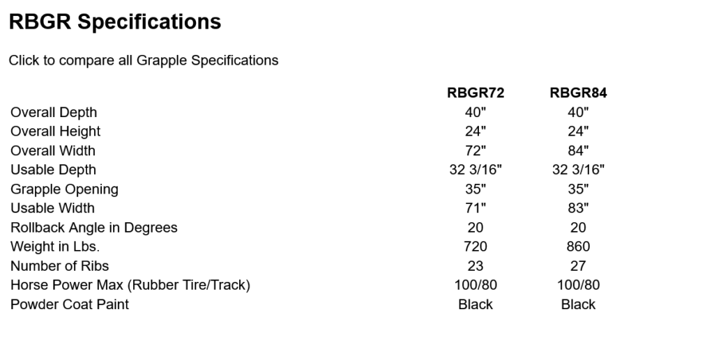 specifications skid steer
